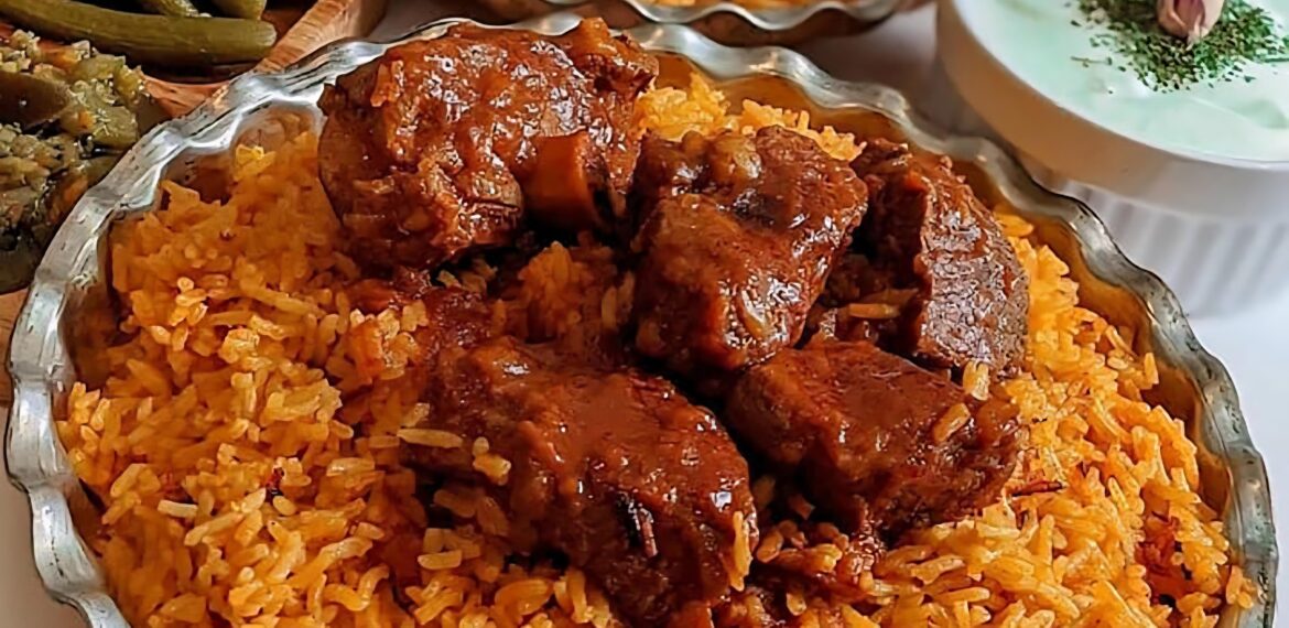 Chekderme Traditional Turkmen Lamb and Rice from Northern Iran