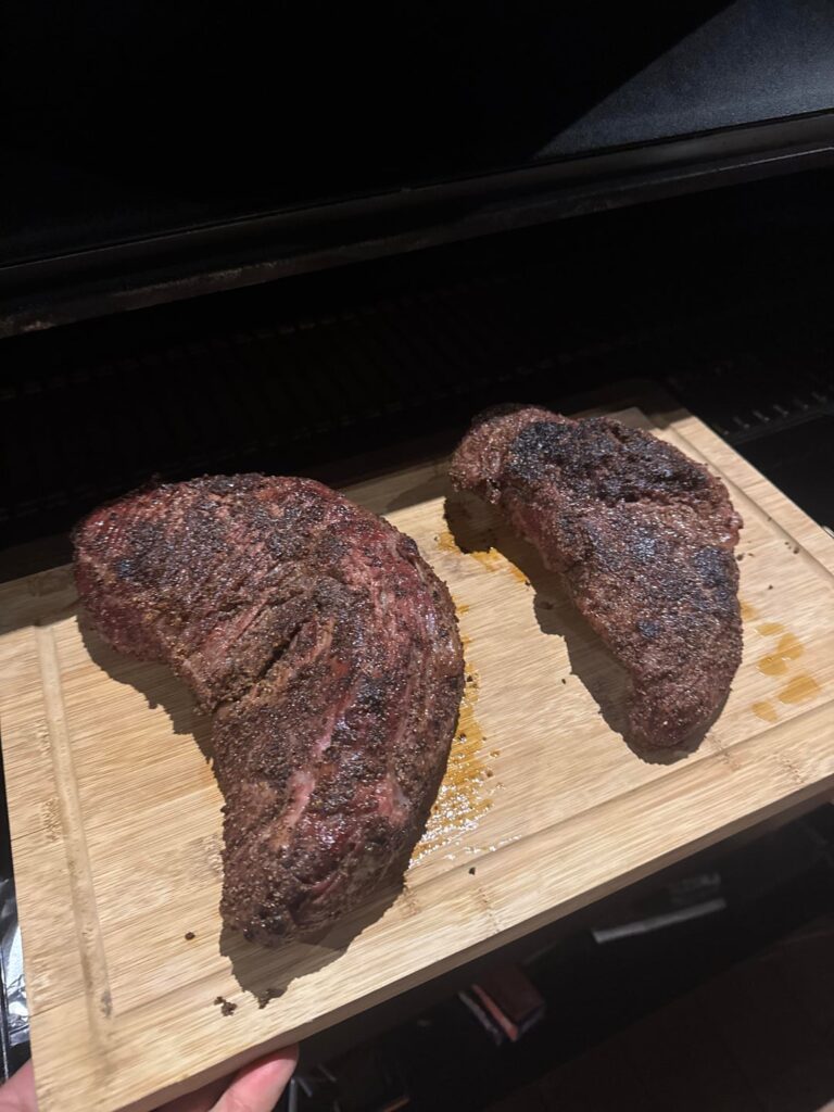 Reverse seared tri tip for the first time. Best steak of my life. Reverse seared tri tip for the first time. Best steak of my life.