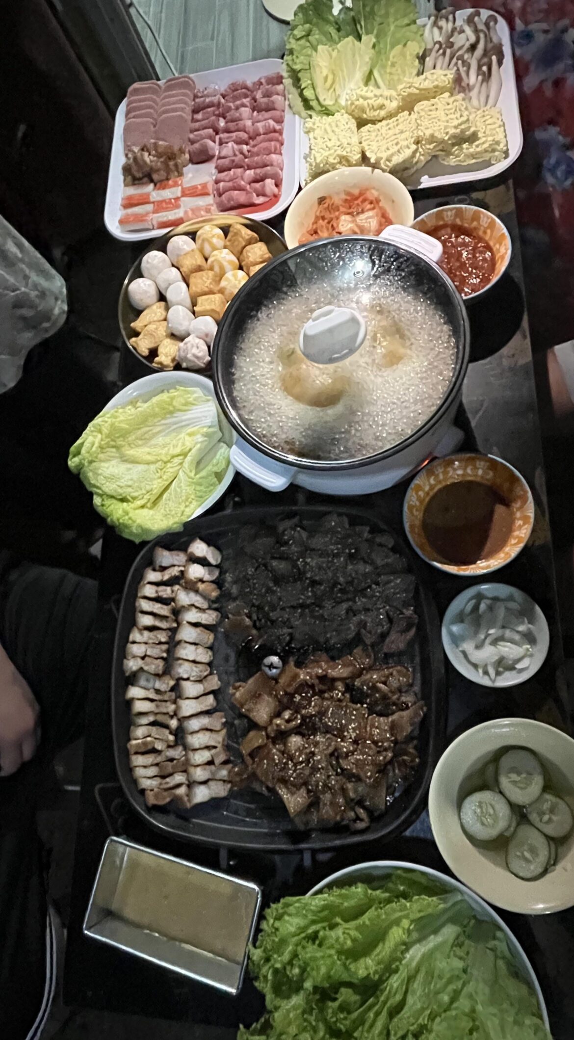 Hotpot and kbbq in the house