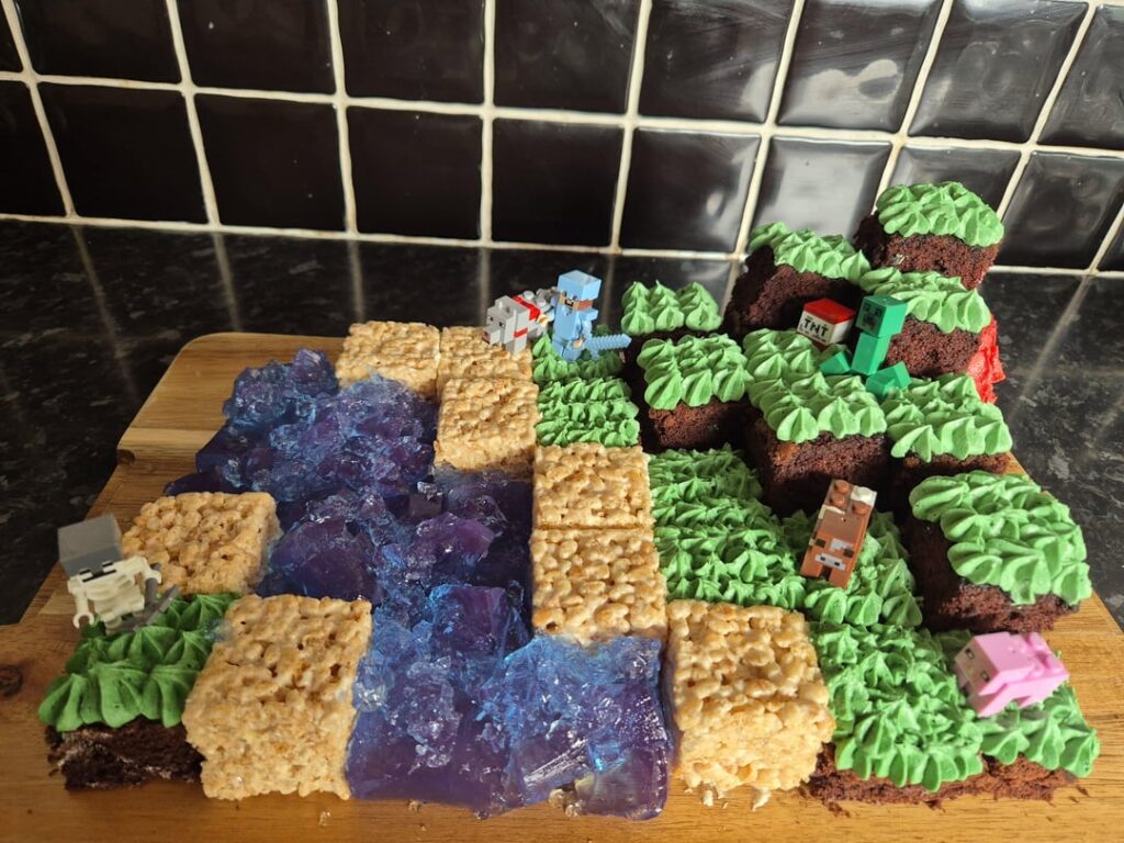 Minecraft cake for my daughters 10th birthday