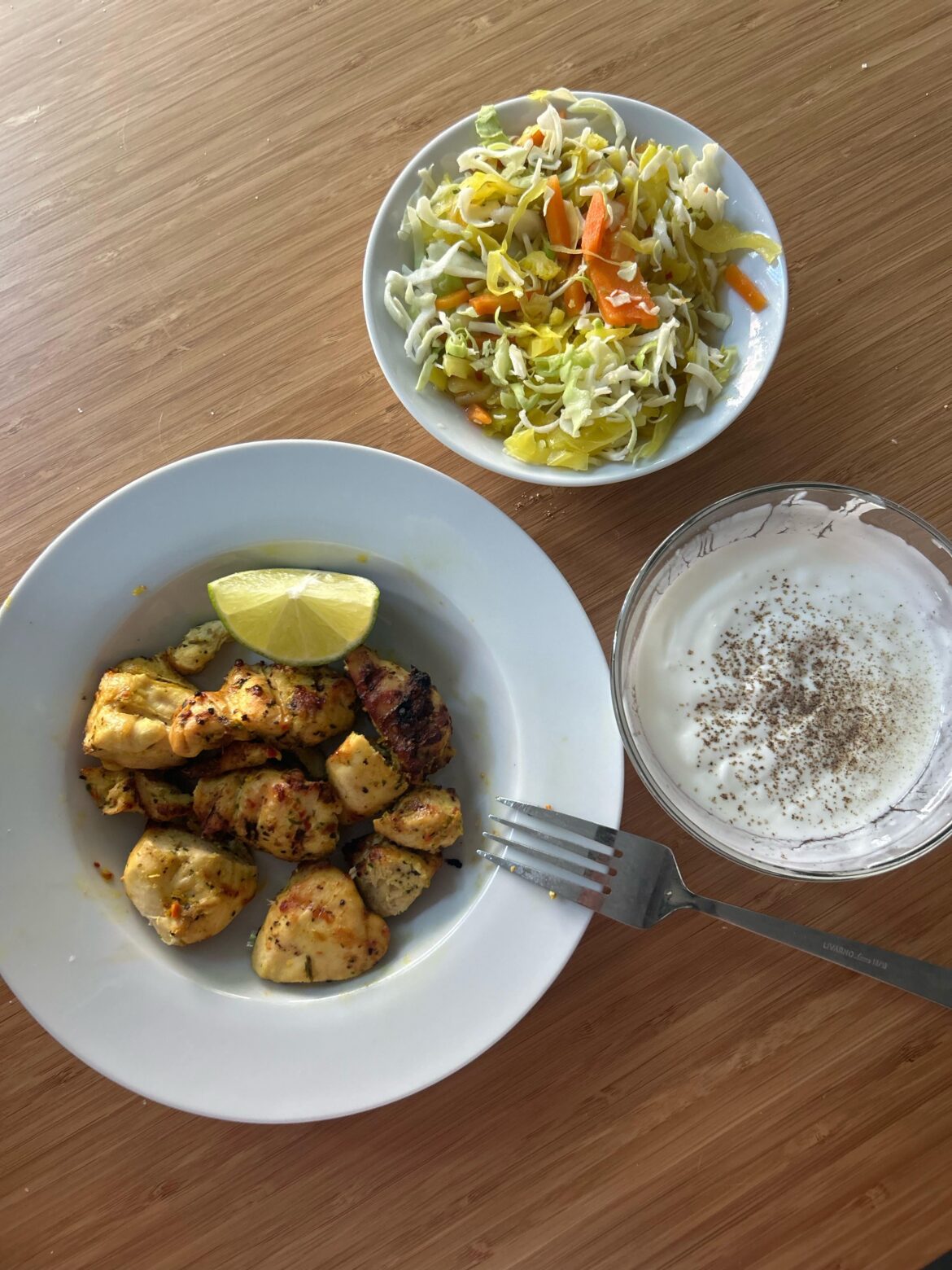 Just over 1lb lunch for 475kcal and 62g protein