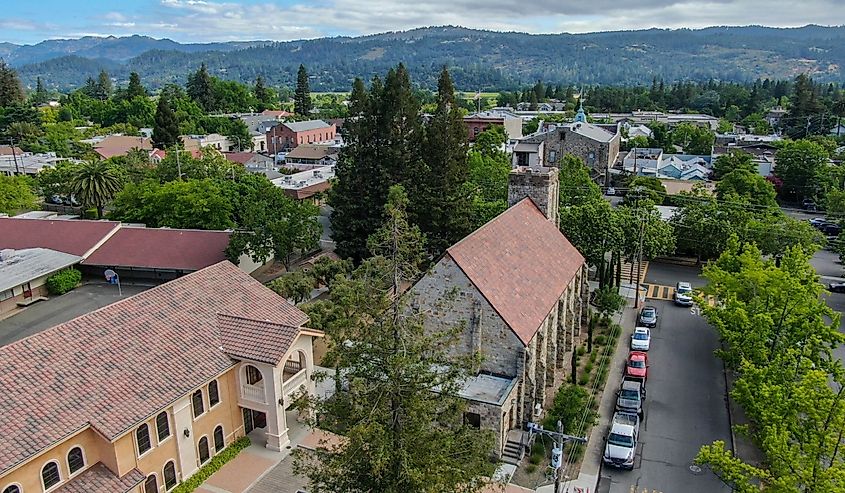 St. Helena Roman Catholic Church, in St. Helena, California.