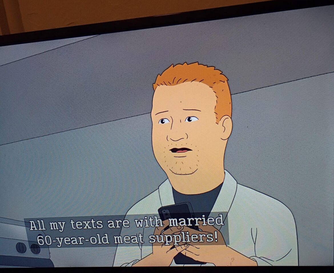 New King Of The Hill is hitting close to home lol