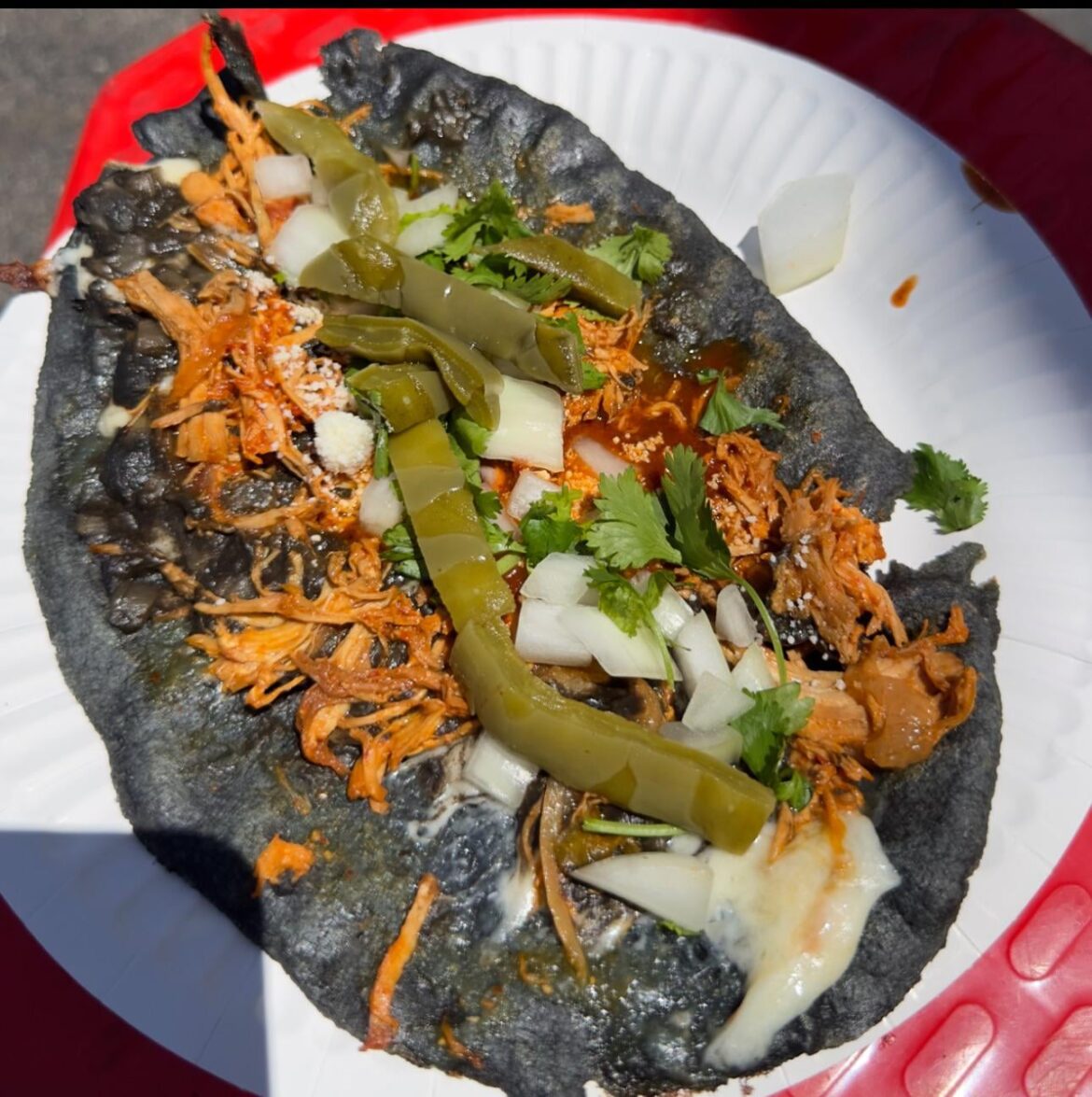 Blue Corn Tortilla, Huitlacoche Quesadilla