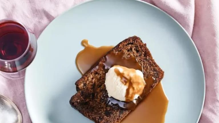Sticky toffee pudding can be pretty expensive, so to bring the cost down, she substitutes brown sugar for treacle.