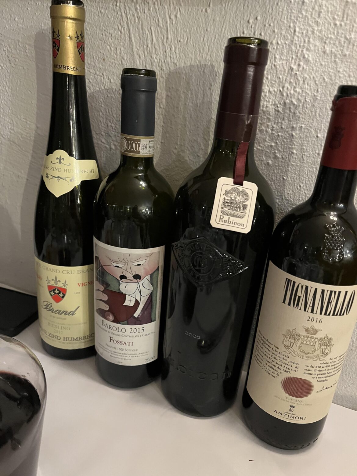 Nice evening with a couple of good wine-friends. Which would you recon being your winner from this line-up?
