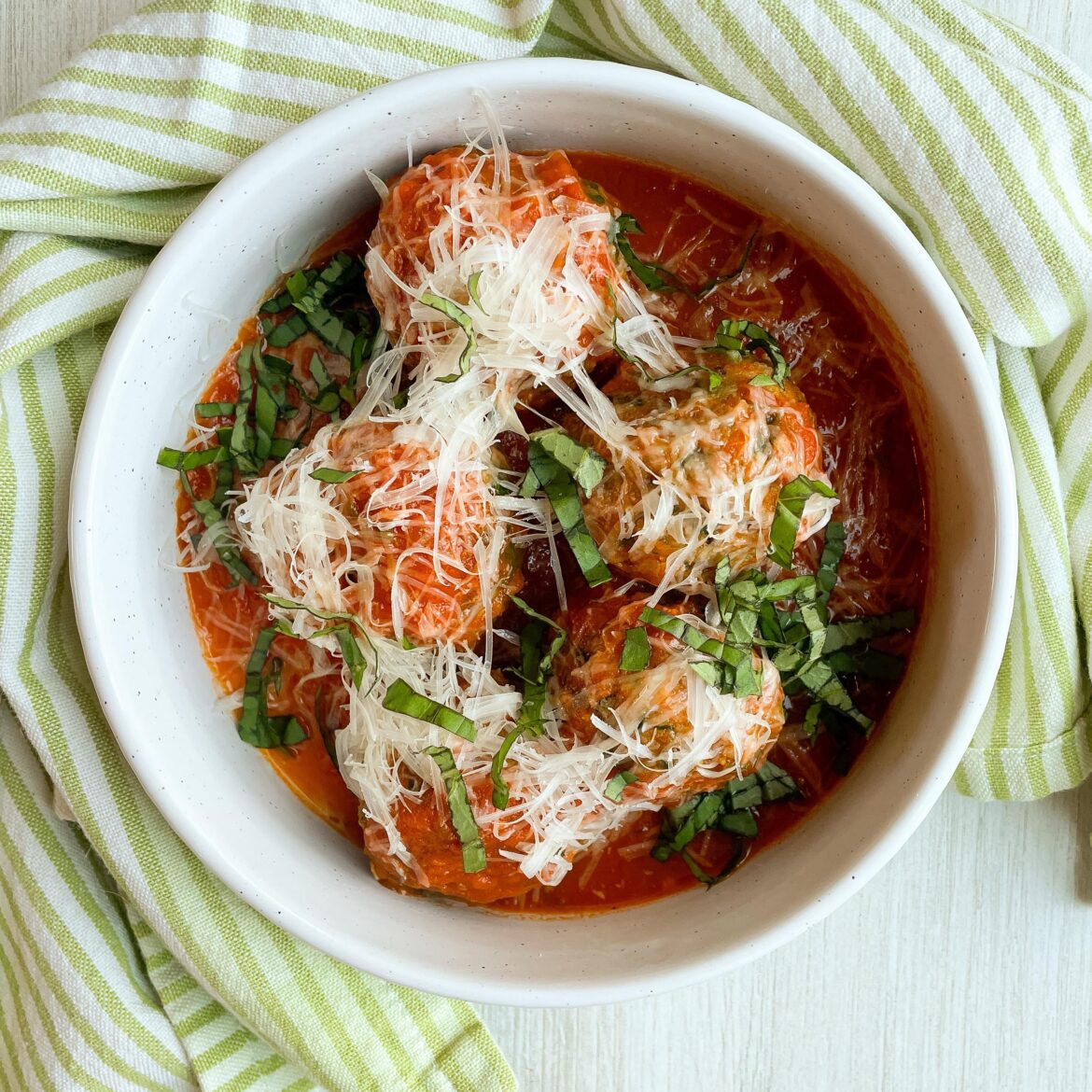 Eggplant & White Bean Meatballs with Fresh Tomato Sauce