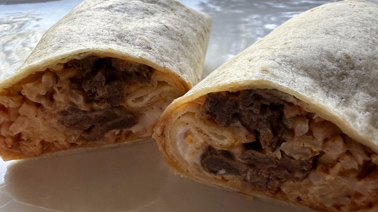 Taco Bell Cheesy Melt Grilled Steak Burrito