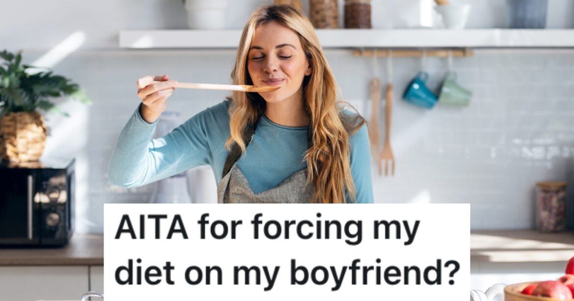 woman tasting some food