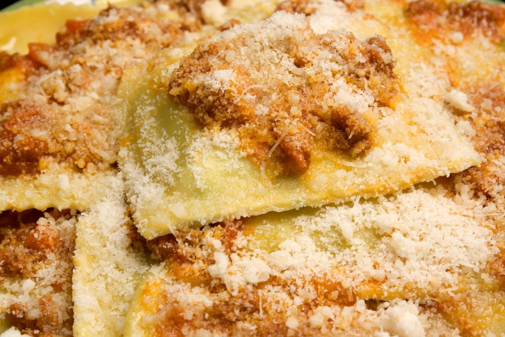 Potato tortelli Tortelli di patate al ragout con formaggio