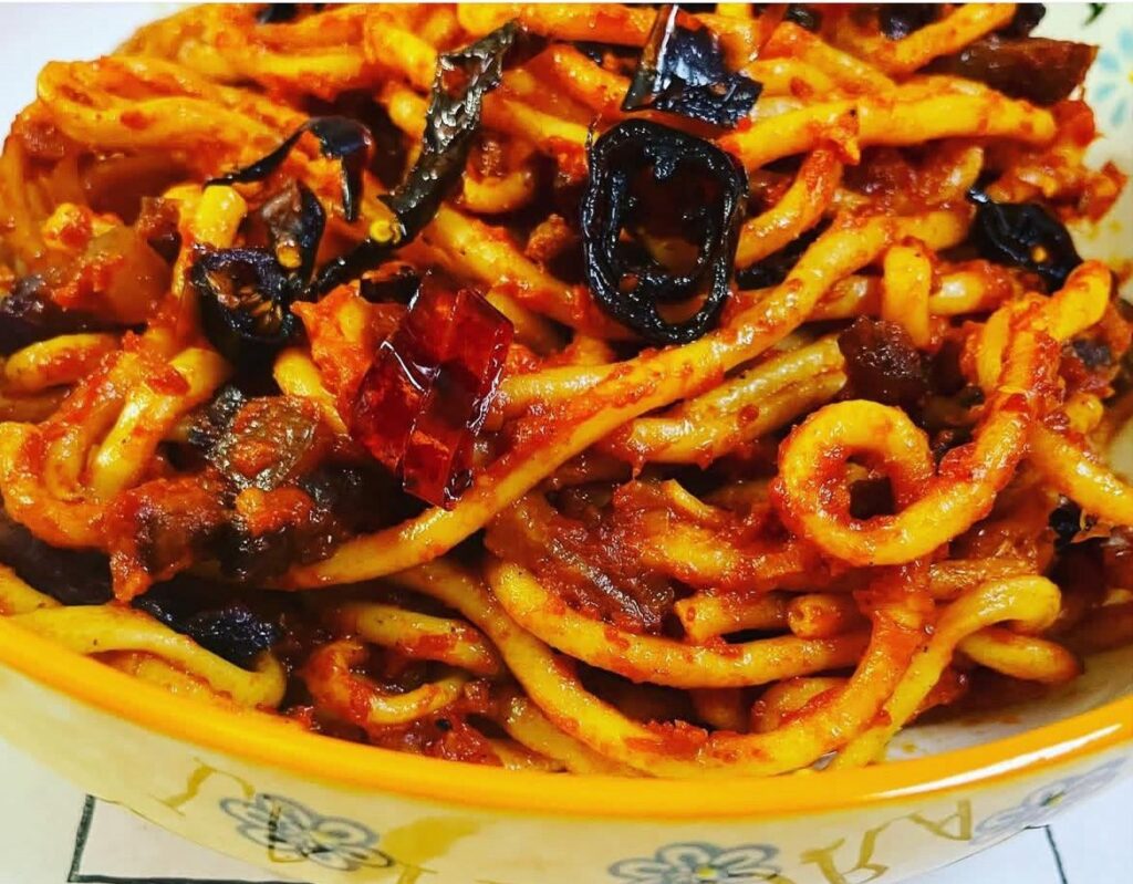 [homemade] bucatini all'amatriciana