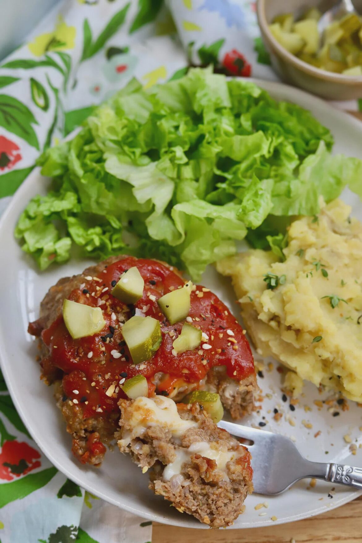 Bacon Cheeseburger Inspired Individual Meatloaves