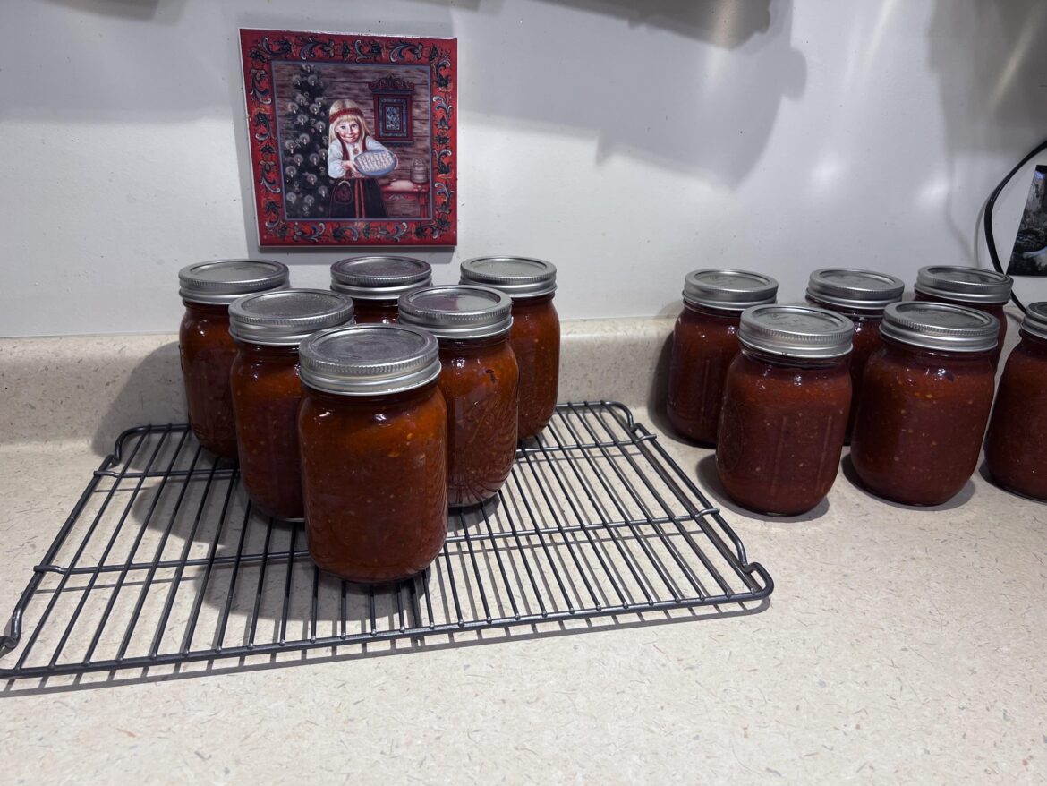 2 dozen reapers in the salsa on the rack. Mistakes might have been made