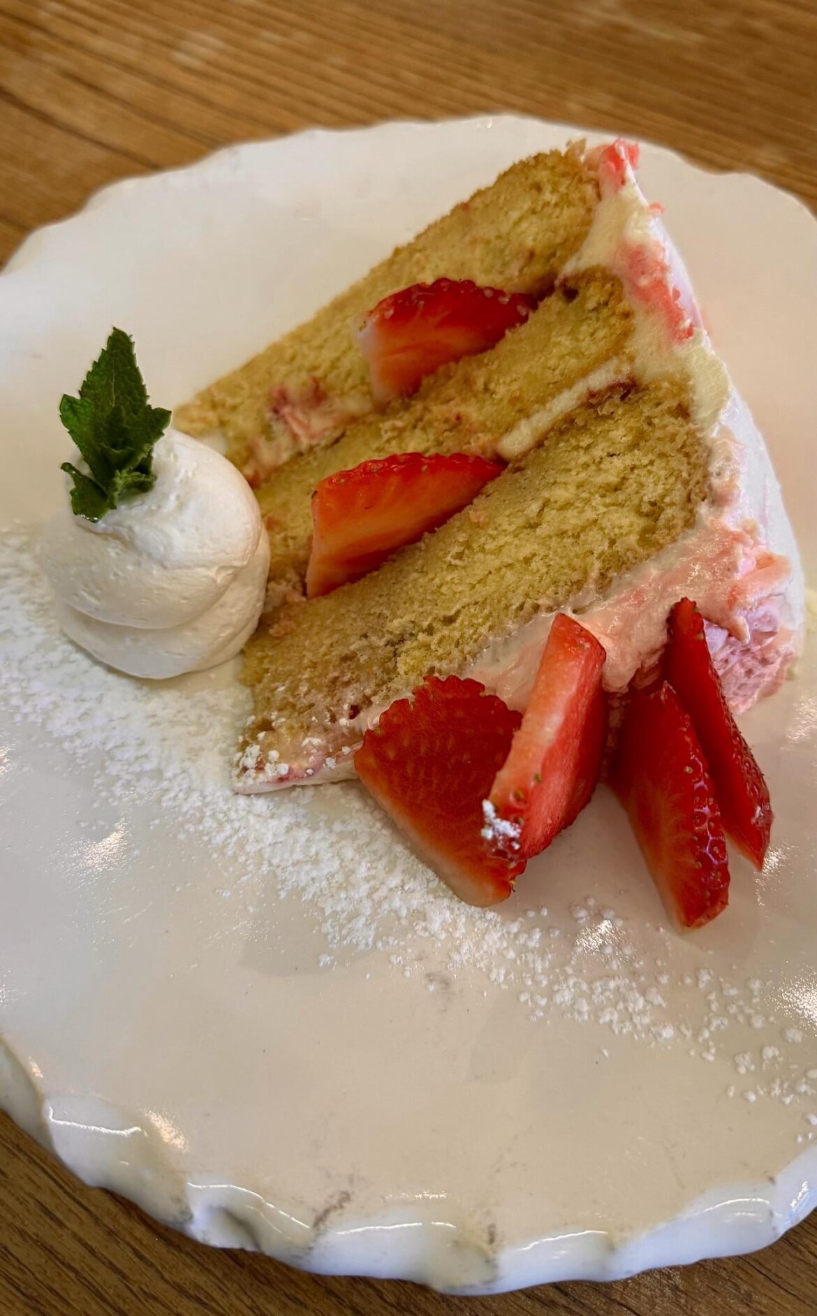 Strawberry cake.