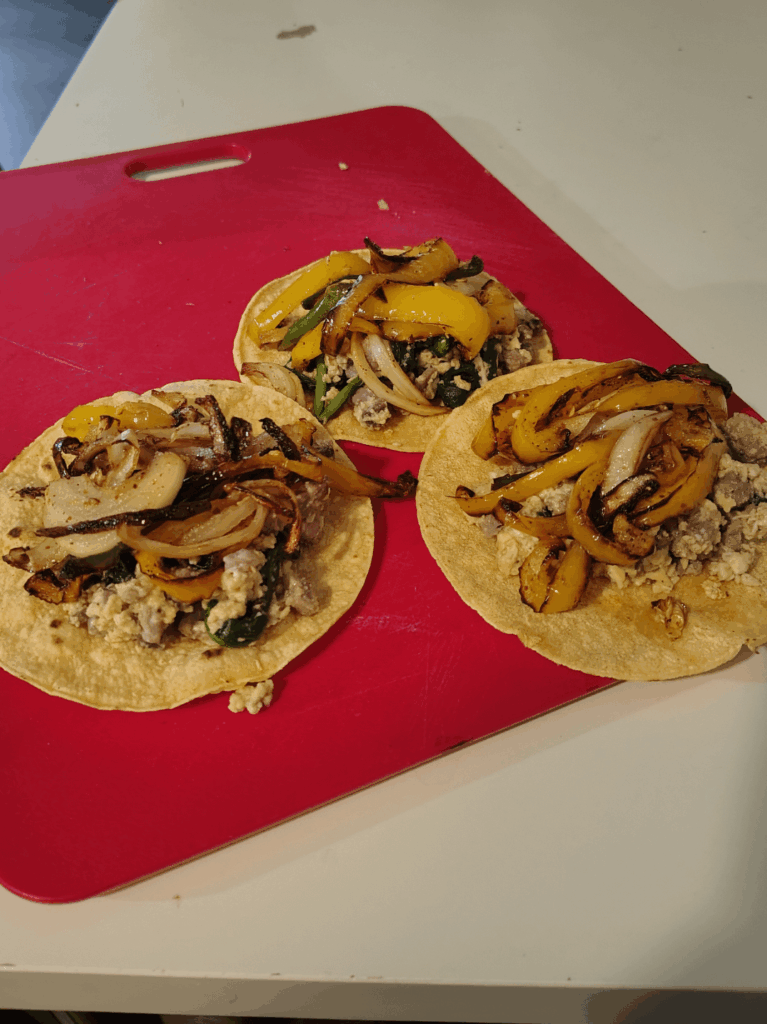 Breakfast tacos this morning