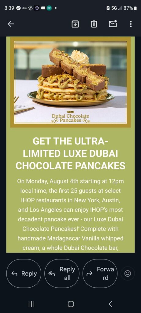 Got this email this morning