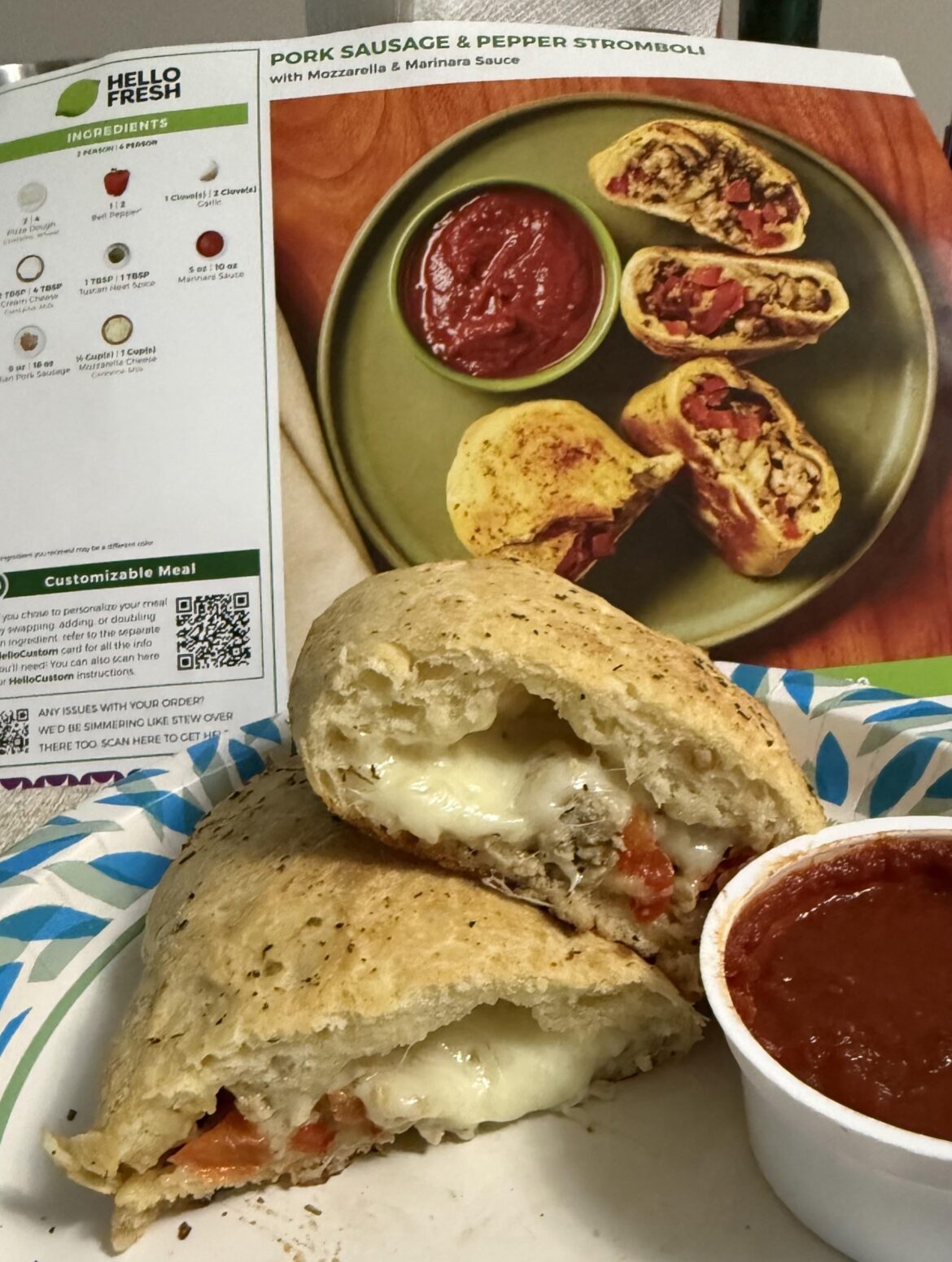 Pork Sausage & Pepper Stromboli Pork Sausage & Pepper Stromboli