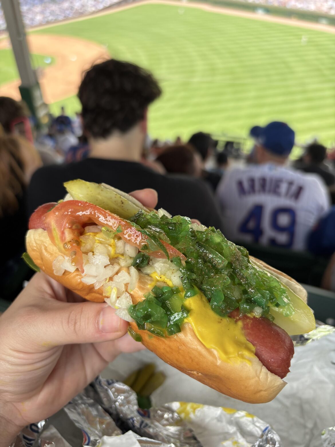 [i ate] A Chicago style hot dog