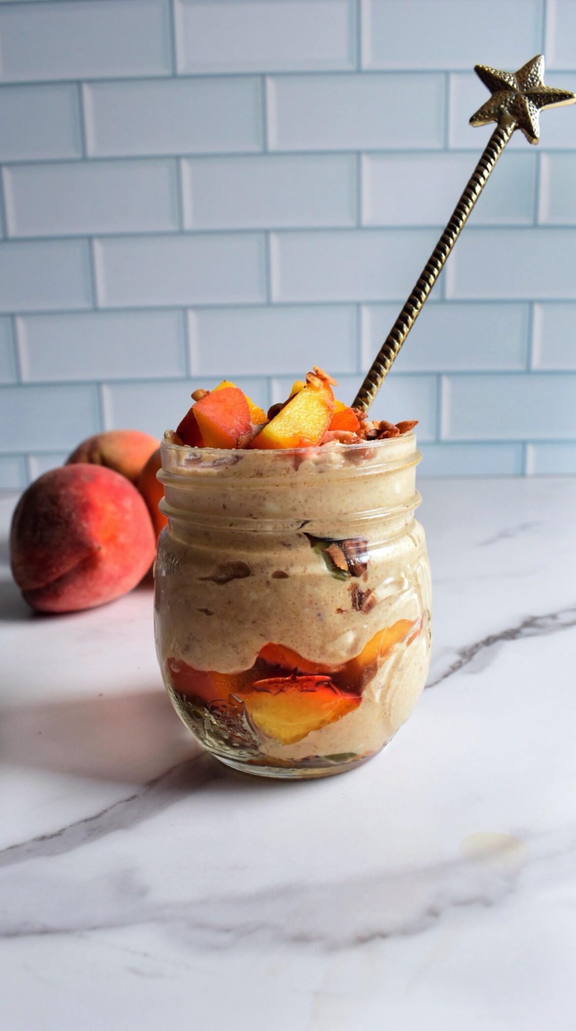 Protein Peach Cobbler