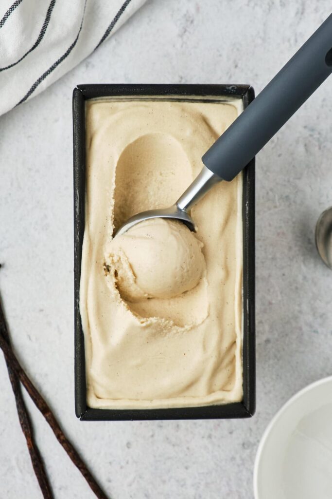 Creamy Vanilla Oat Ice Cream (With No Ice Cream Machine)