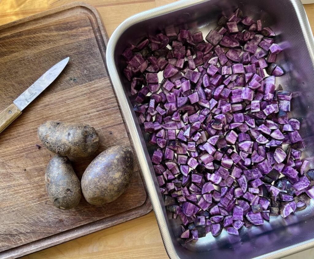 These aren’t just potatoes, they’re edible amethysts 💜🥔