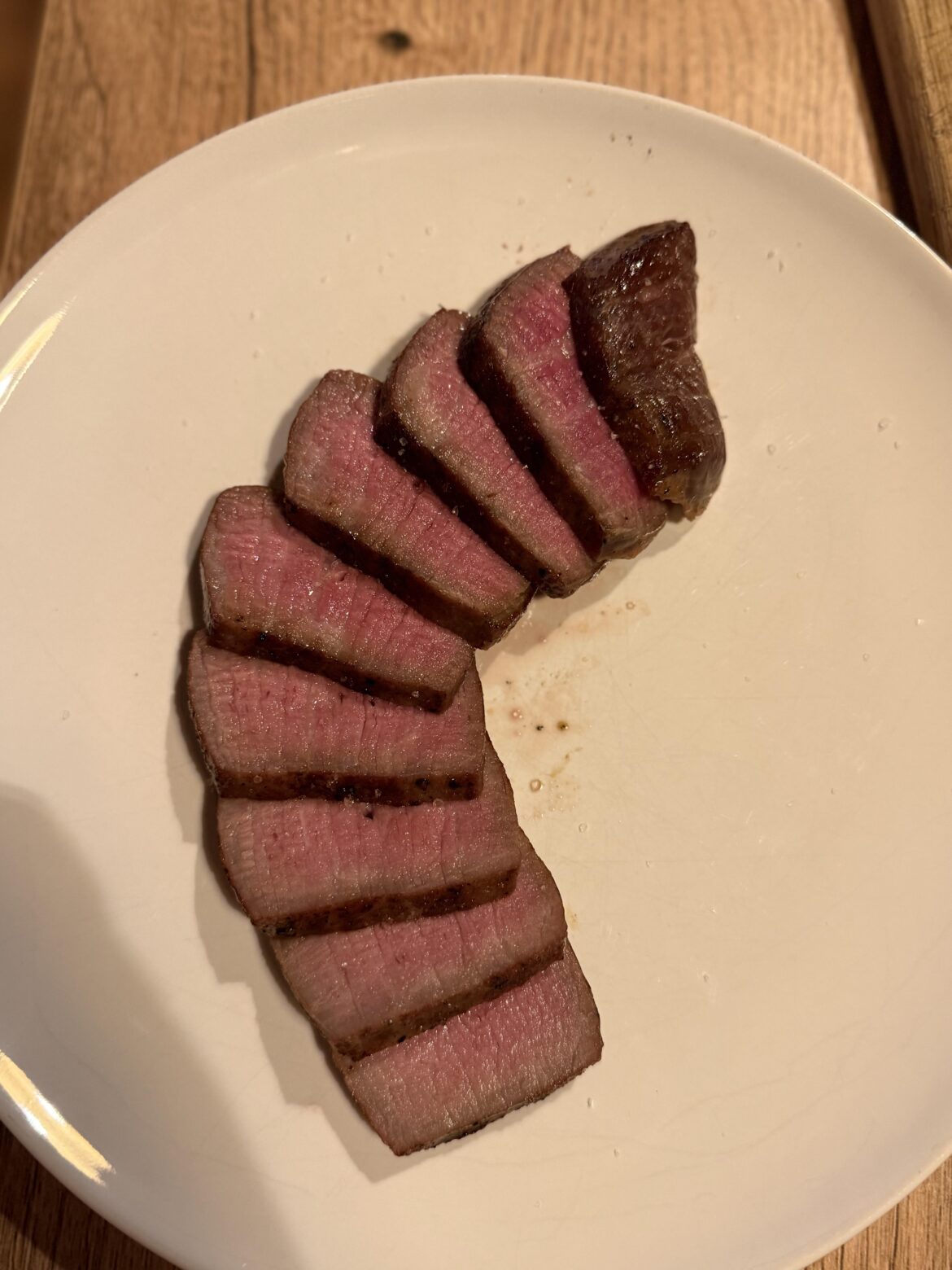 Made my first steak with a probe on a charcoal grill