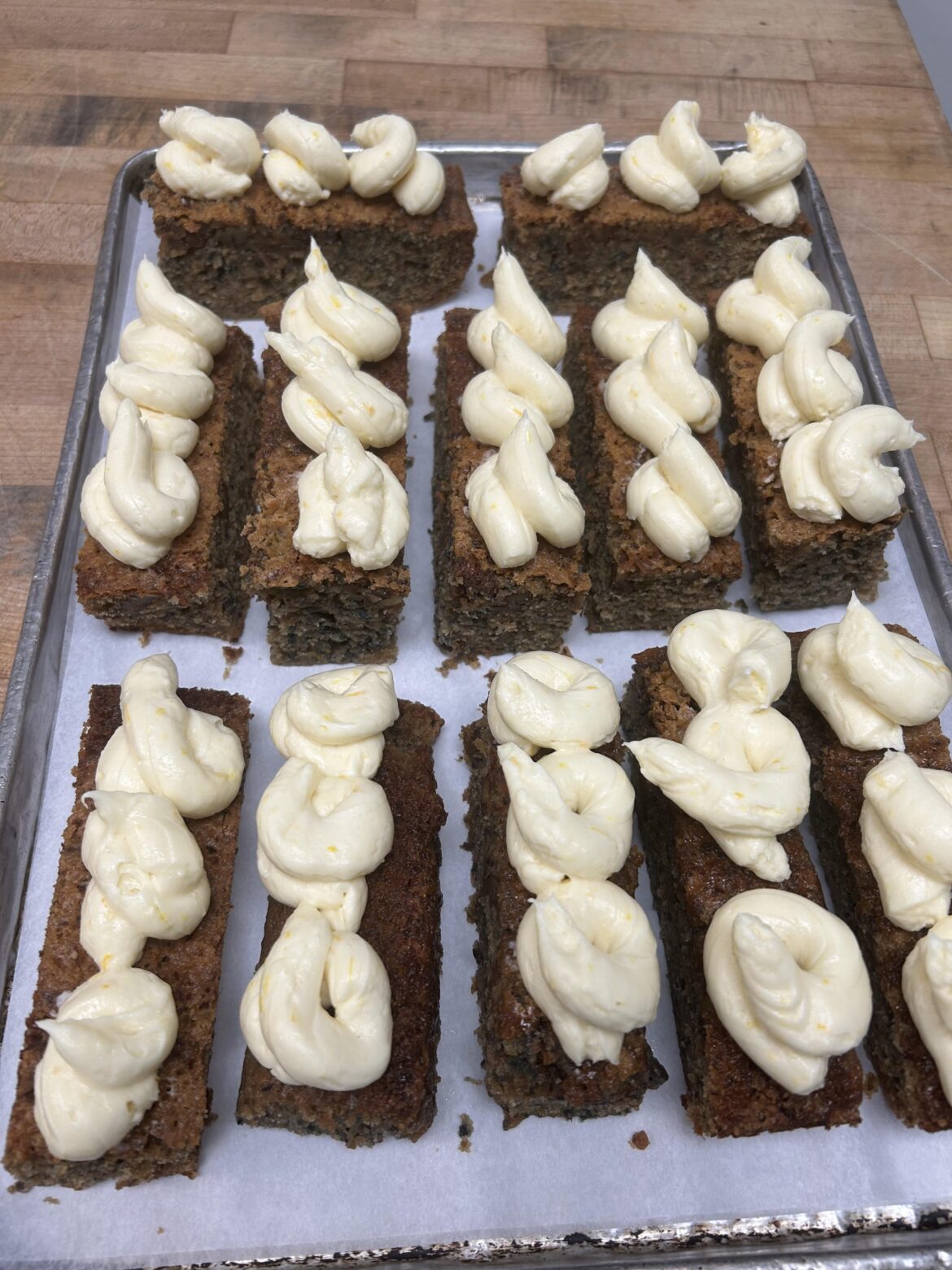 Carrot cake bars