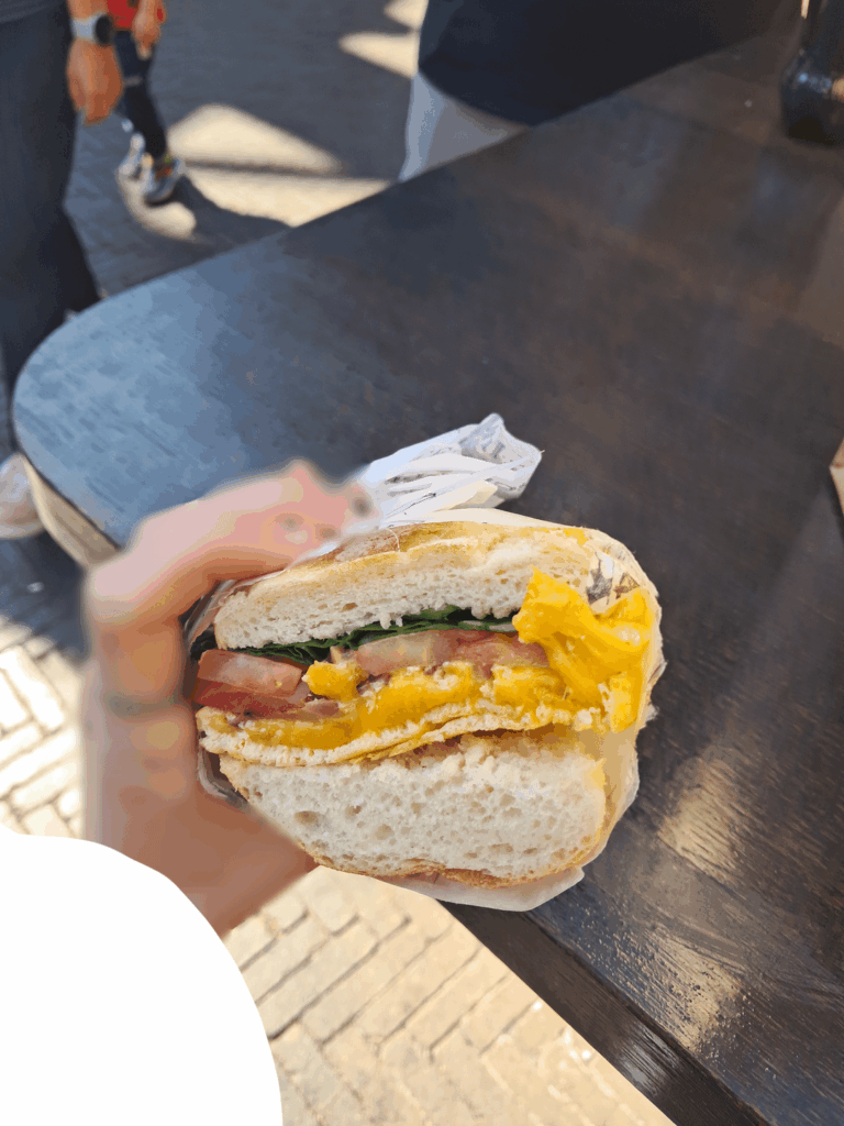 Egg and cheese sandwich on sesame brioche, 800-1000? What sounds good? Egg and cheese sandwich on sesame brioche, 800-1000? What sounds good?