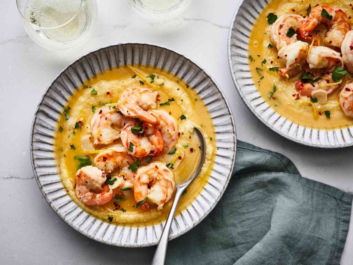 Venetian Shrimp with Polenta Recipe