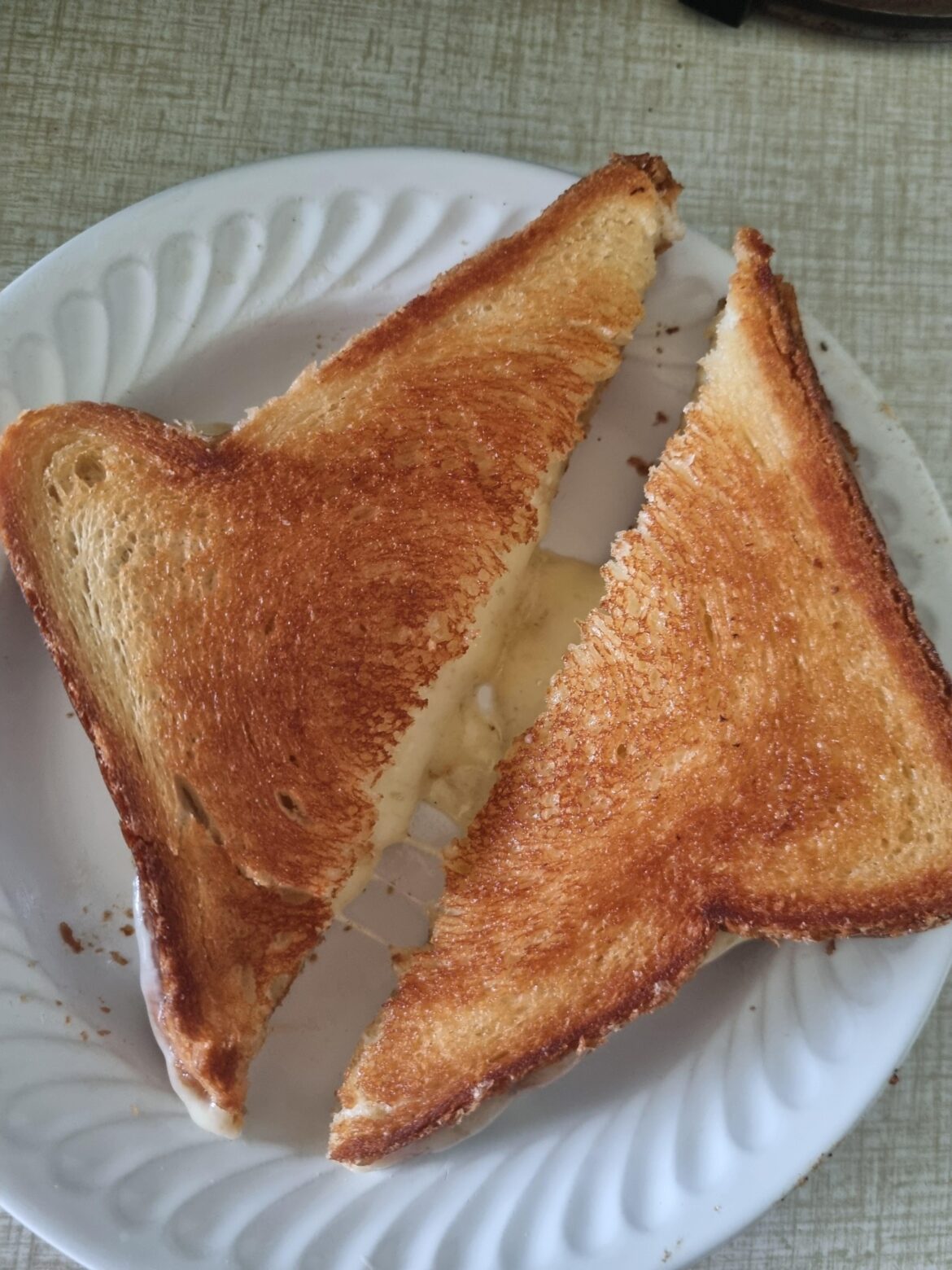 Cheddar and parmesan for breakfast