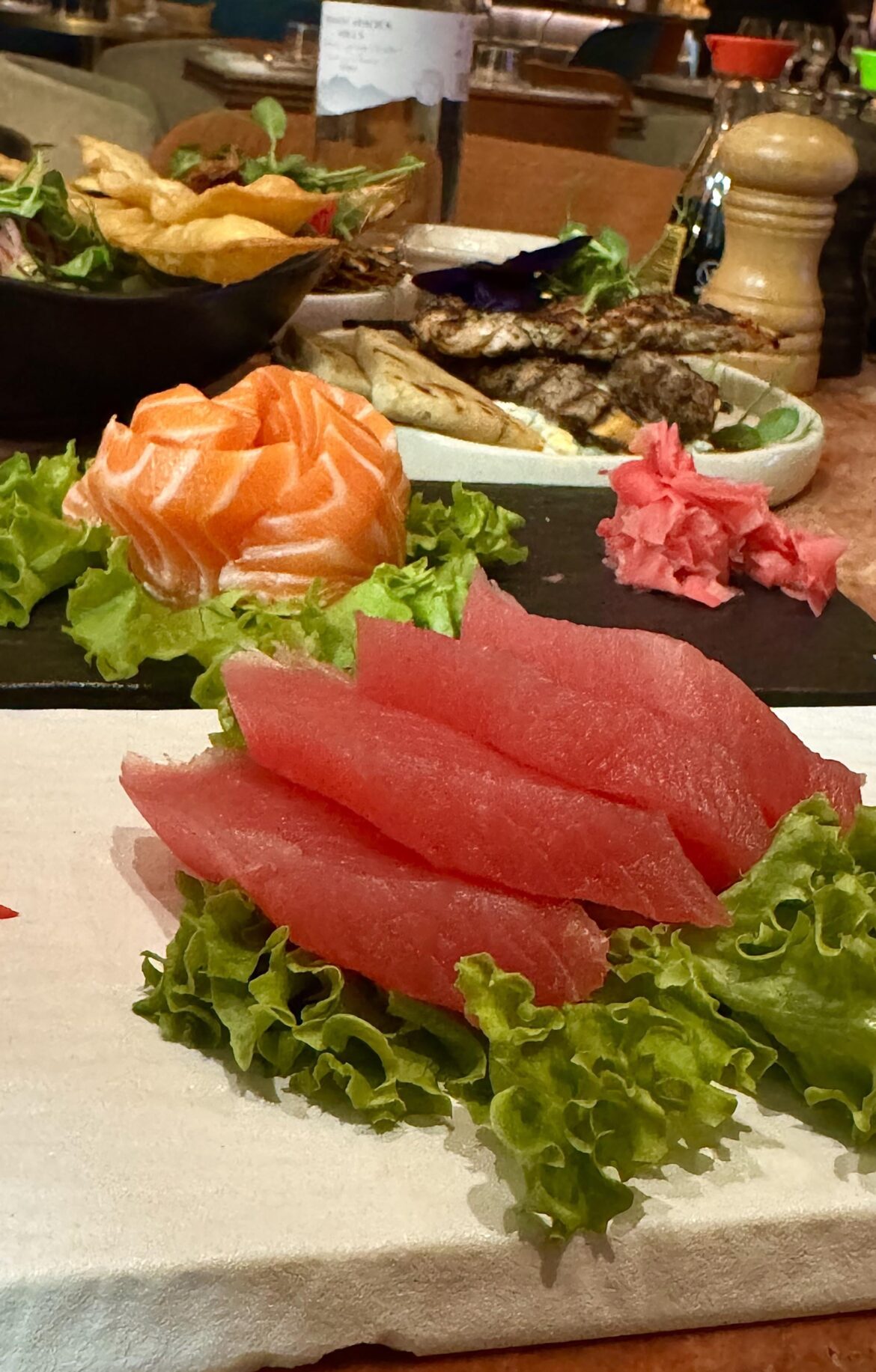 Tuna and Salmon Sashimi forever <3