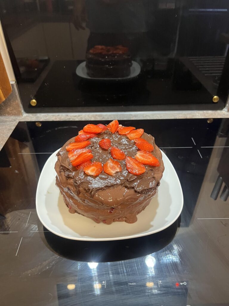 Chocolate raspberry cake