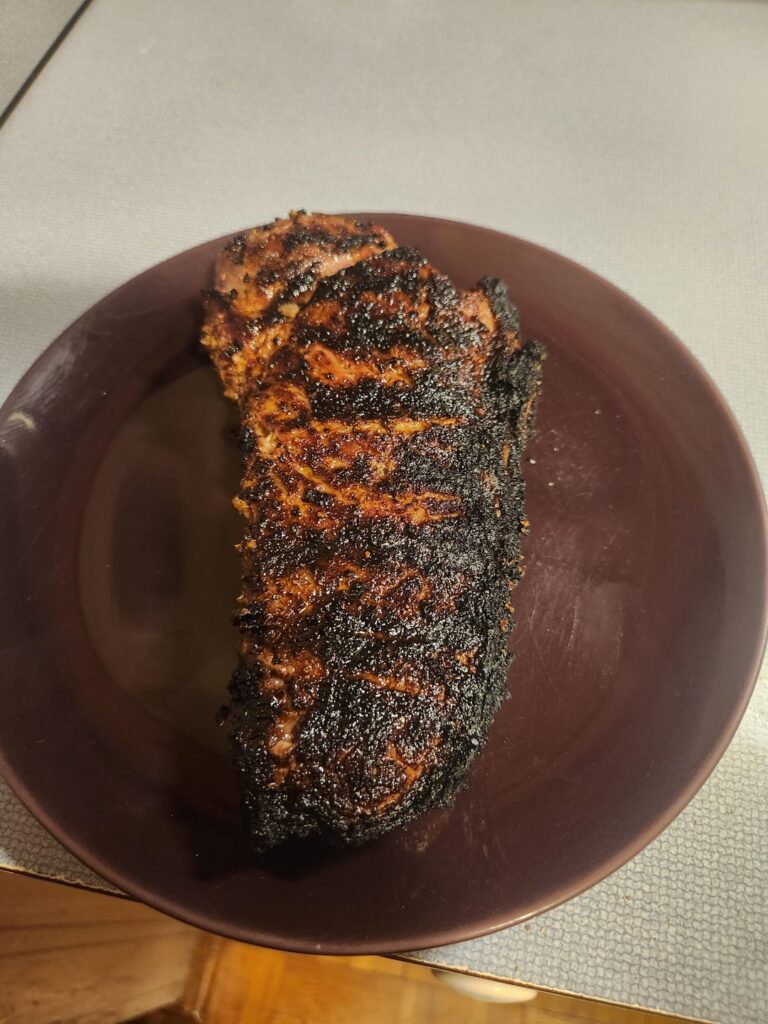 Oh no I burned my steak.....