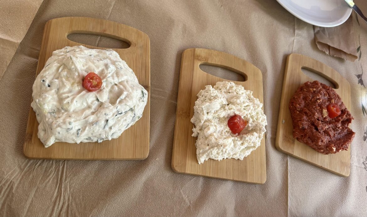 Nothing beats a chopping board tzatziki