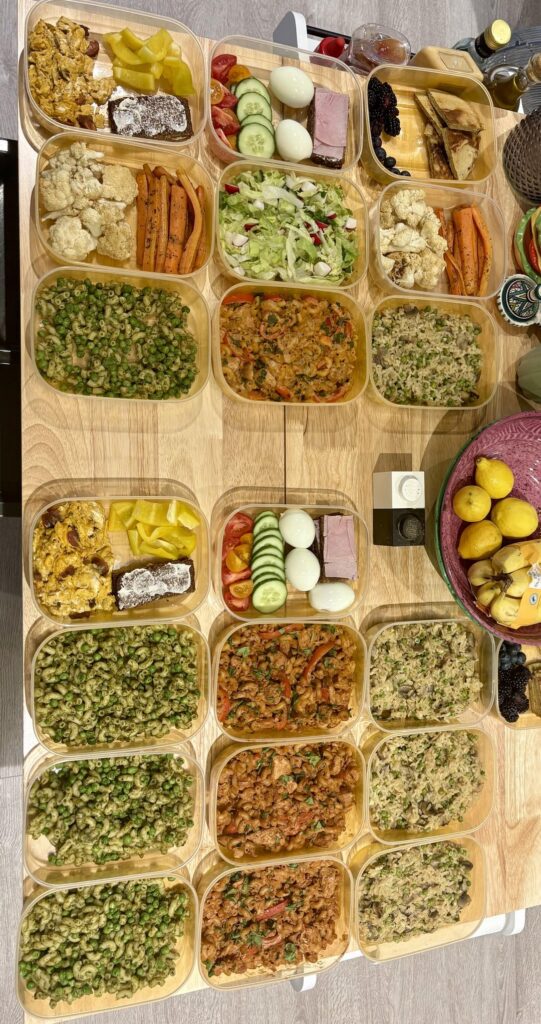 meal prep for mon-wed