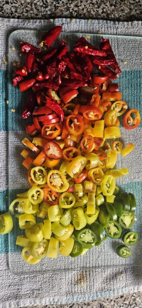 Today, I pickled peppers