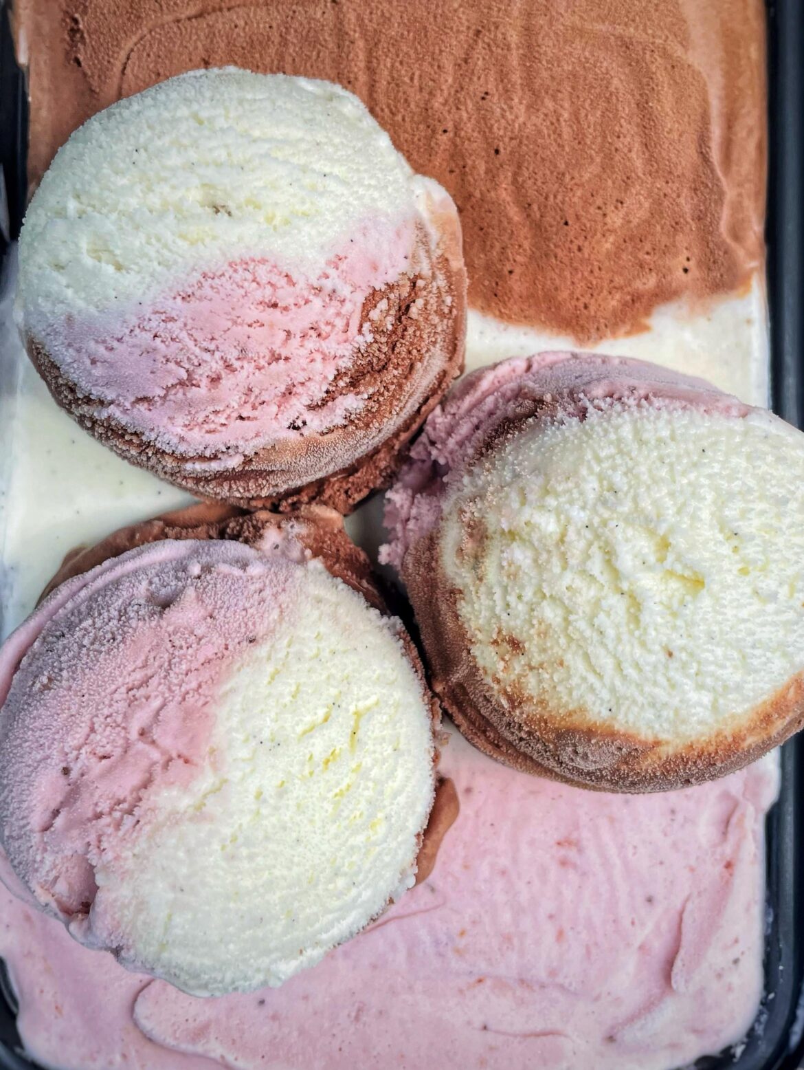 Today I Made: Neapolitan ice cream for the first time!