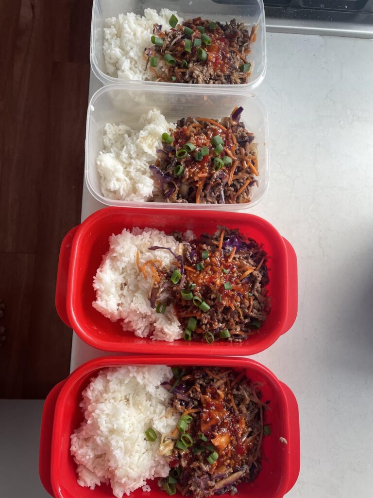 Breakfast and lunch prep