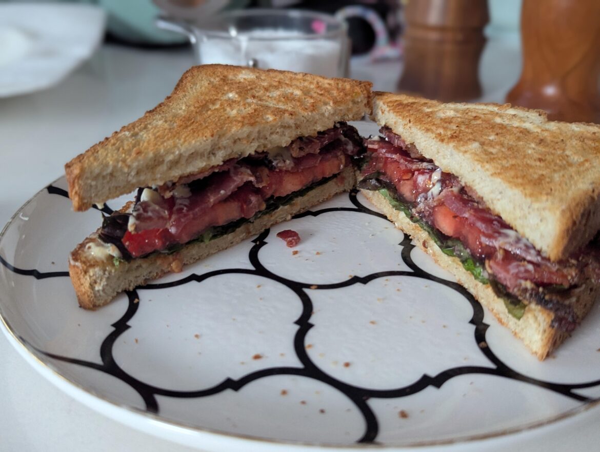 First BLT with my own tomatoes!