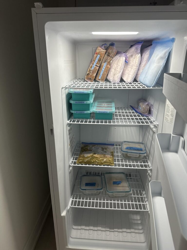 Filling my new freezer!