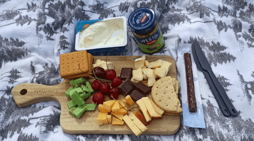 My greedy lil cheese picnic