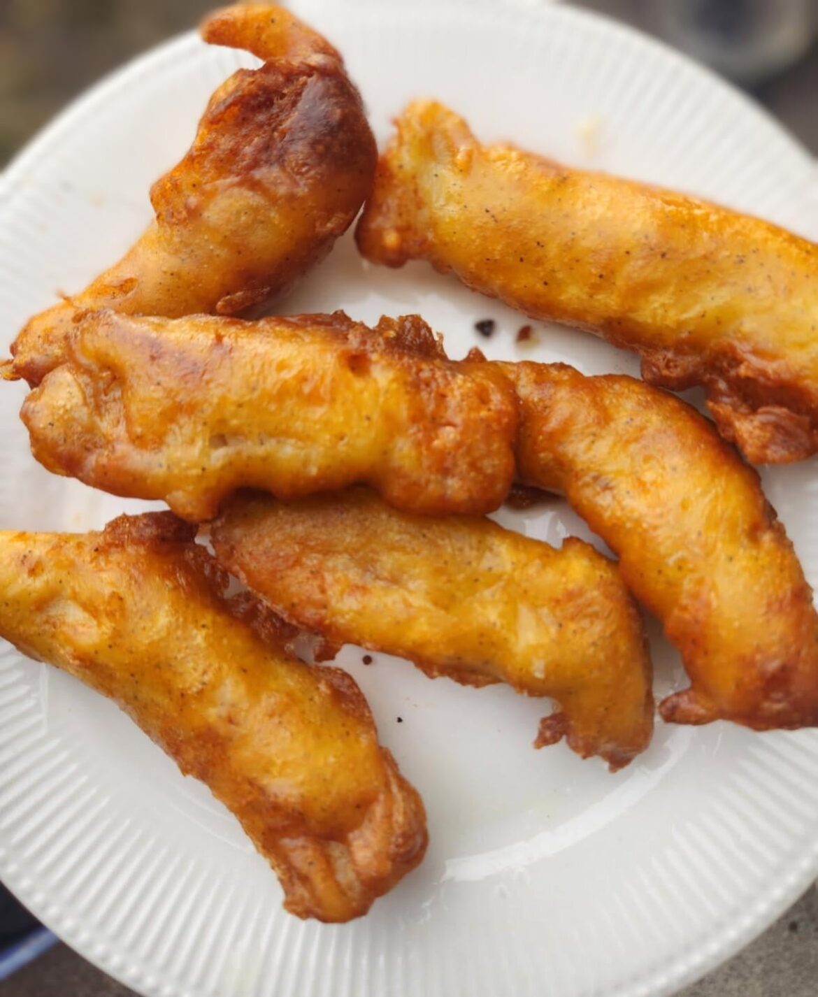 Fried fish for fish tacos