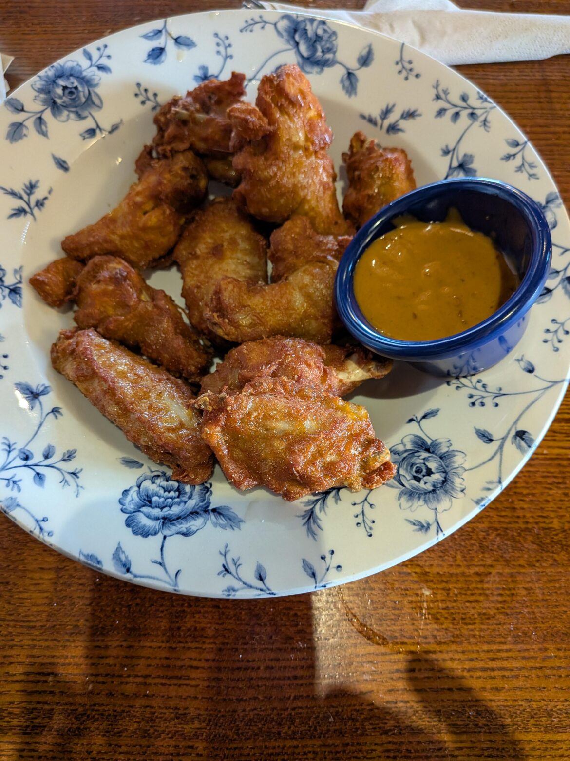 Chicken wings. You can probably guess from where!