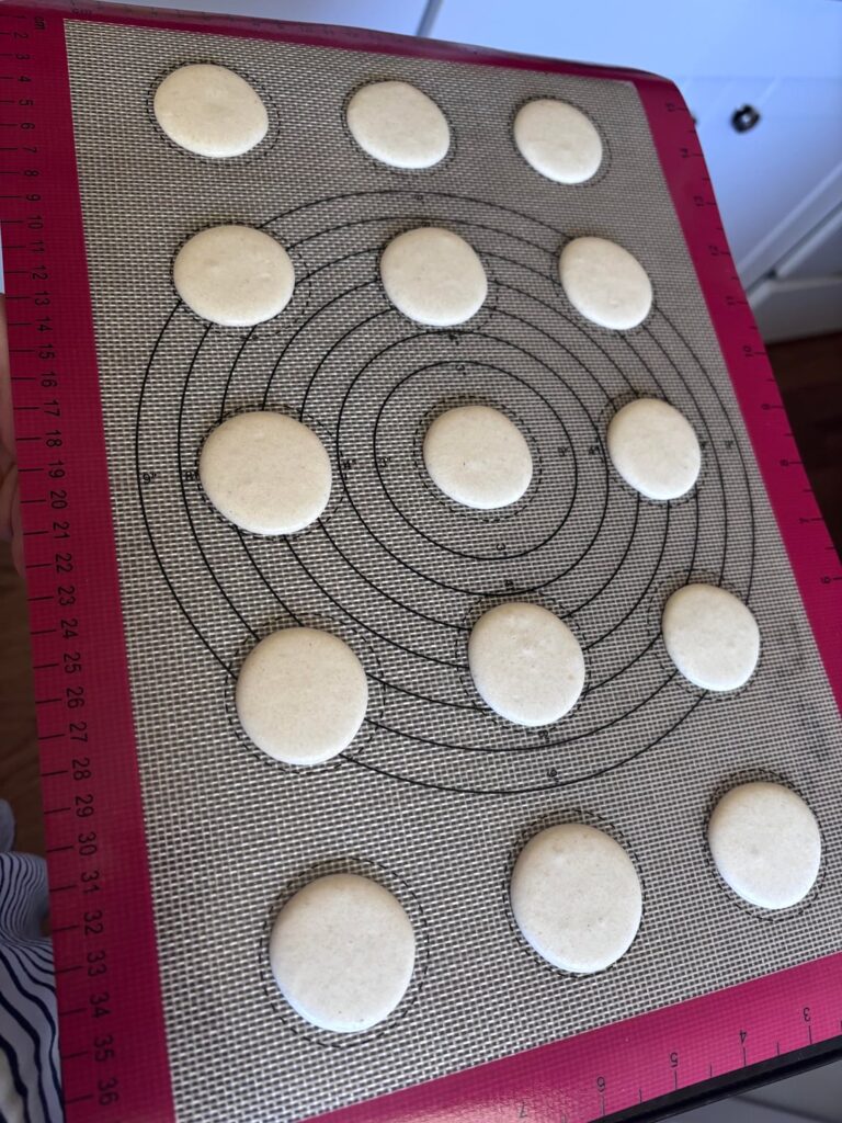 First try ever making macarons! First try ever making macarons!