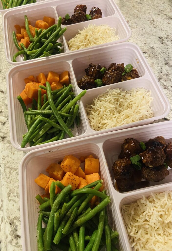 Korean Gochujang Meatballs Lunch Prep