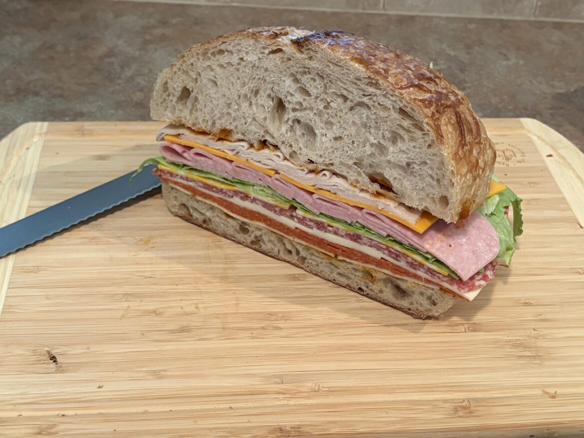 I thought I could smash the bread down while eating…I was wrong