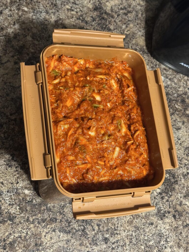 Homemade Kimchi from a non-Korean