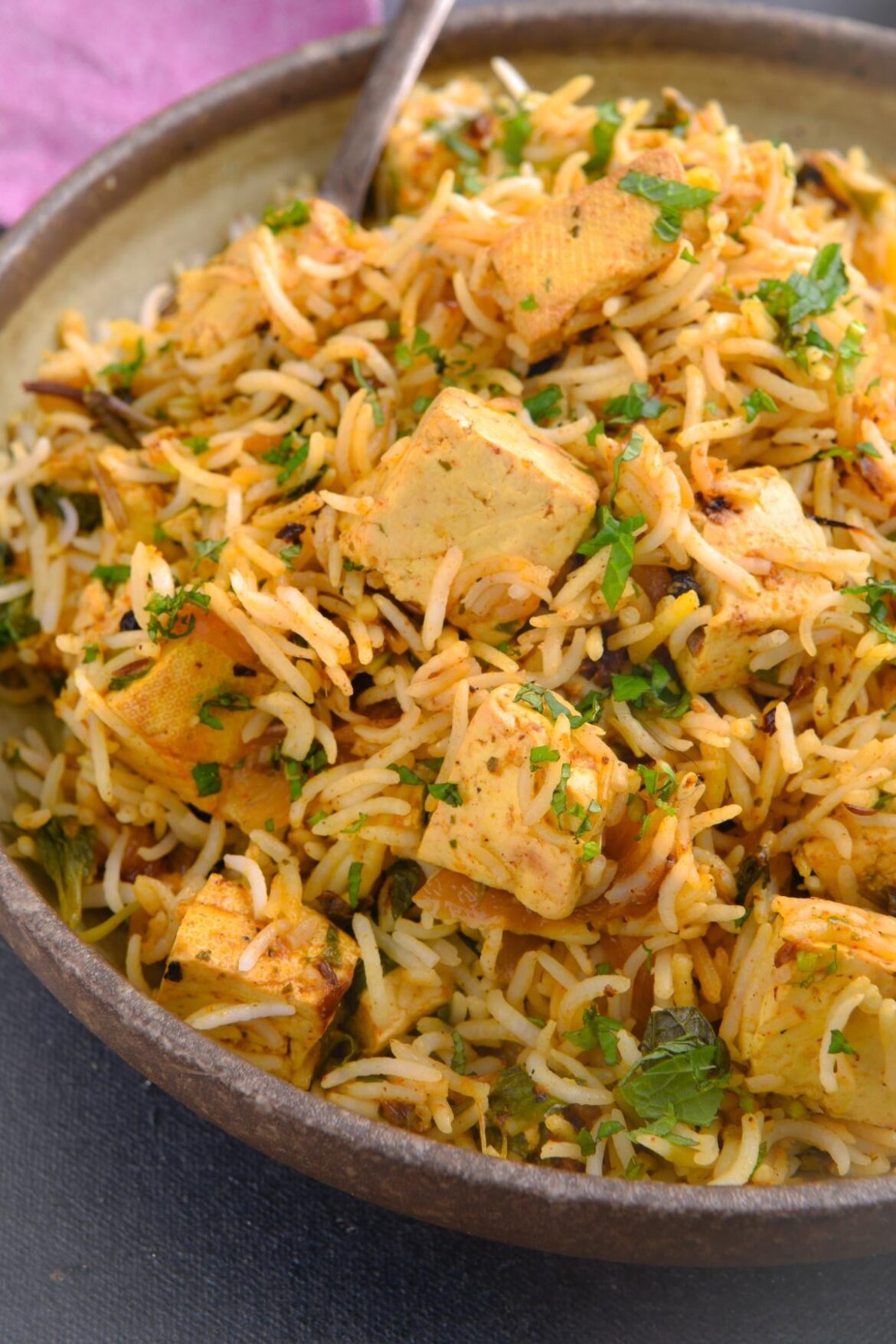 Vegan Tofu Biryani Recipe