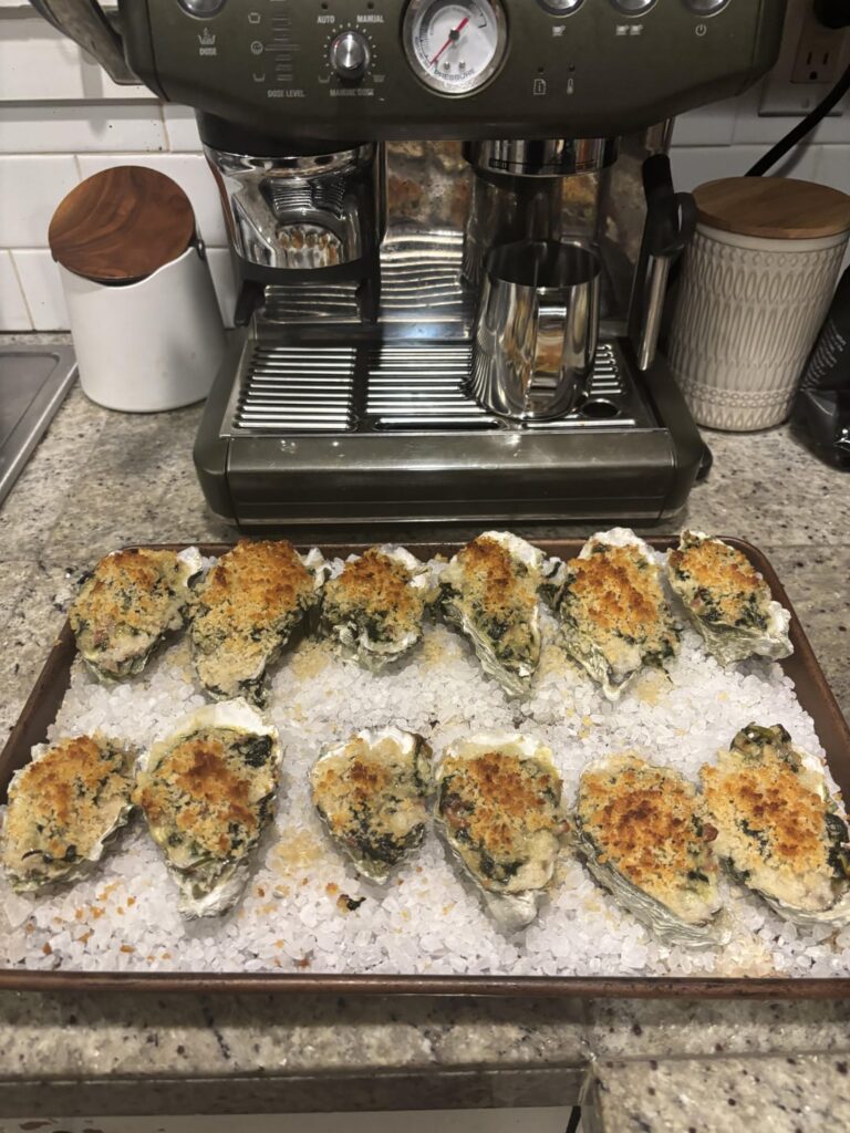 My take on Oysters Rockefeller.