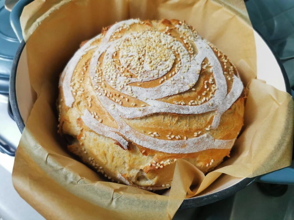 I know it's a bit wonky but I think this has been my most beautiful bread so far